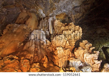 caves in National park thailand