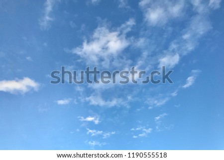Blue sky with white cloud.Sky in summer.