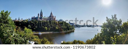 Parliament Hill in Ottawa, Canada Royalty-Free Stock Photo #1190673802