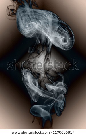 Abstract Smoke trails and shapes color on various backgrounds. Foating Alien and ghost style shapes.