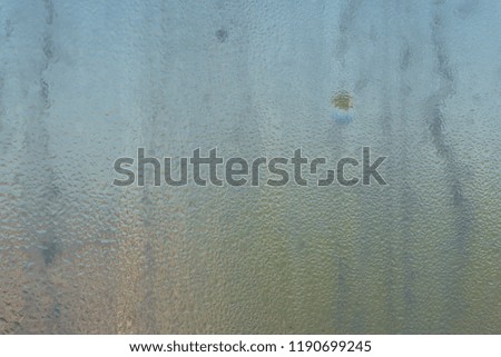 Water drops on glass window. Wet window glass