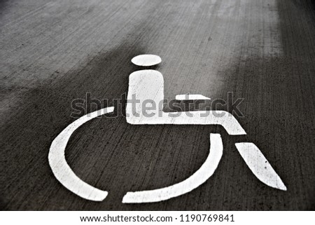 Handicap Symbol Black and White