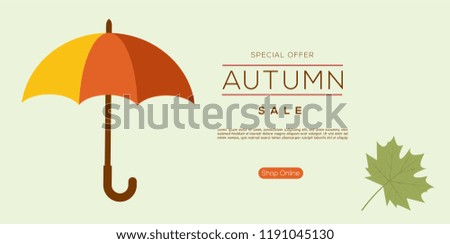 Autumn templates. Vector design for card, poster, flyer, web and other users. 