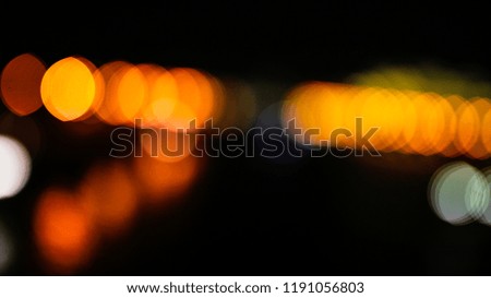 Bokeh city at night as an abstract background