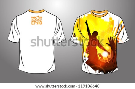 Vector t-shirt design template