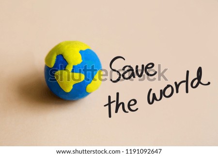 Save the world concept