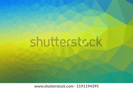Dark Blue, Yellow vector shining hexagonal template. Colorful illustration in abstract style with gradient. A completely new template for your business design.