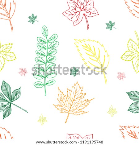 seamless pattern with autumn leaves Endless texture for season autumn design