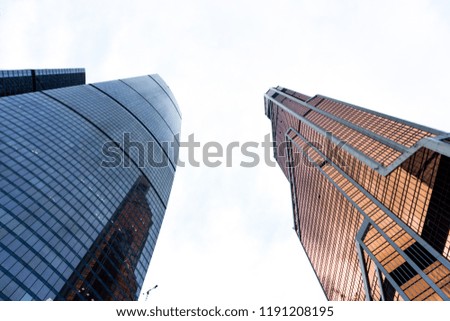 skyscraper bottom view
