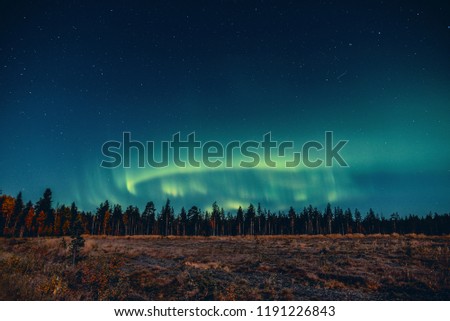 Fall colors and aurora show