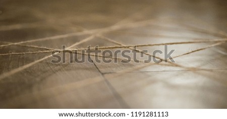 Abstract web background made of rope. Selective focus
