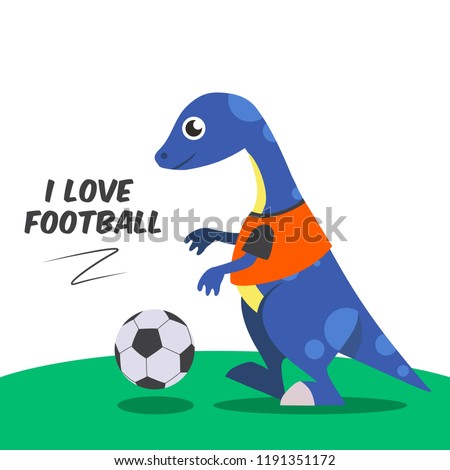 Dinosaur character and pose vector illustration