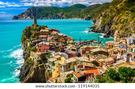 Vernazza, Cinque Terre Italy Royalty-Free Stock Photo #119144035