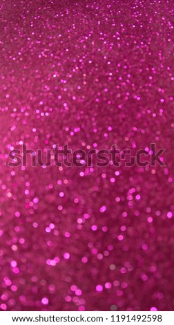 Pink bokeh background. Pink glitter close up. Holiday glitter background. Festive pink bokeh background