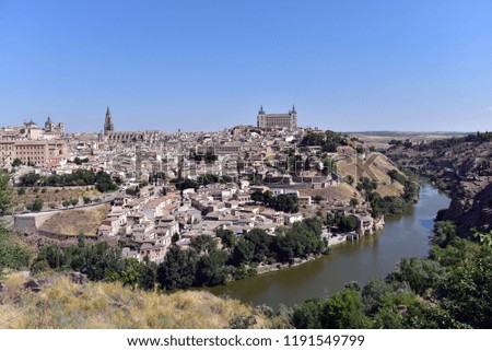 The Alcazar of Toledo and citadel of Toledo in the morning, Spain