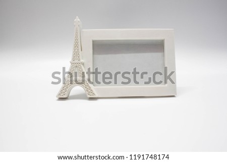 
White Eiffel Tower Wallpaper.