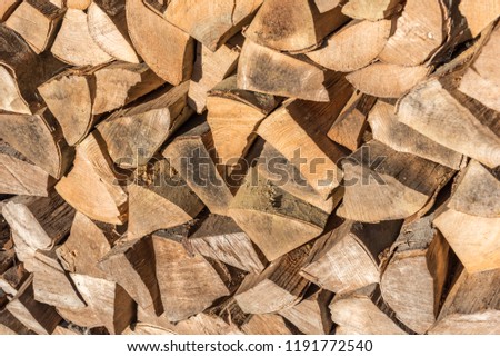 a pile of firewood