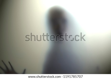the image is out of focus. Transparent transparent fabric and shadows. ghost and ghost. Royalty-Free Stock Photo #1191785707