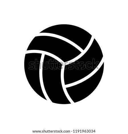 Volleyball icon vector logo template
