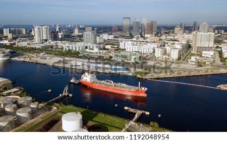 Tampa Bay Florida has a thriving port that serves the world thru this canal and others