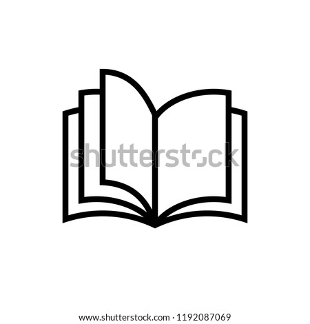 Book icon related to education, library, book store or knowledge symbol
