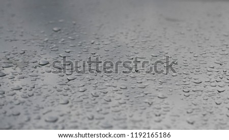 drops of water on the glass