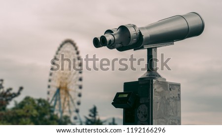 Observation Binoculars in Mtatsminda Park, Georgia