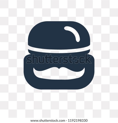 Moustache Product vector icon isolated on transparent background, Moustache Product transparency concept can be used web and mobile