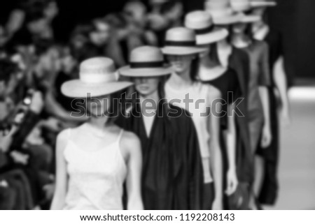 Blurred on purpose Fashion Show, Catwalk, Runway Event themed photo.
