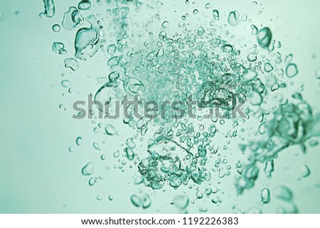 underwater texture air bubbles diving / view from under the water up, underwater background