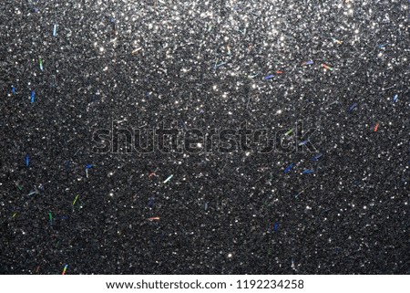 black and white glitter texture abstract background.