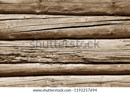 Old grunge wooden wall pattern in brown tone. Abstract background and texture for design.