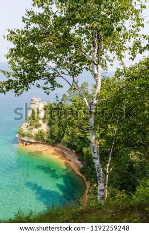 Miners Castle. Pictured Rocks National Lakeshore, Michigan, USA.