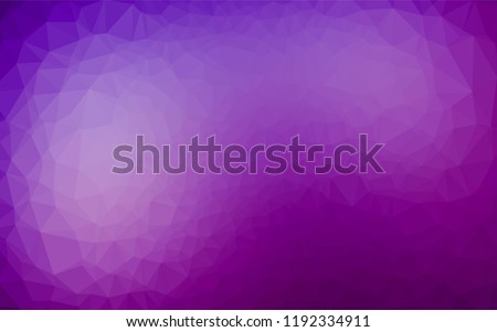 Light Purple vector low poly texture. A completely new color illustration in a vague style. The textured pattern can be used for background.
