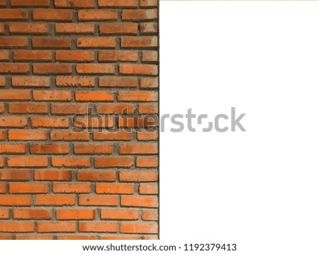 Clipping path of Brick wall and white billboard