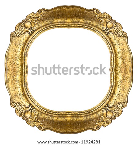 Retro gold frame - Oval