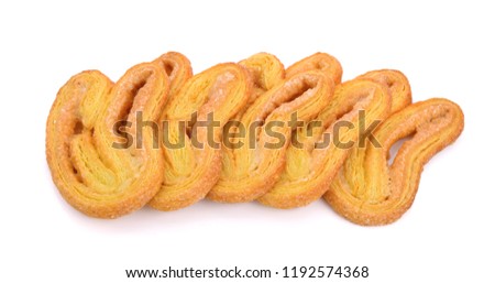 Butterfly pie Isolated on White Background