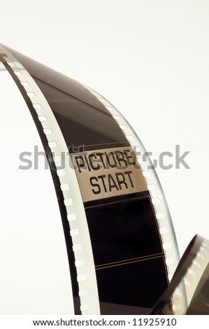 Picture start in a film negative