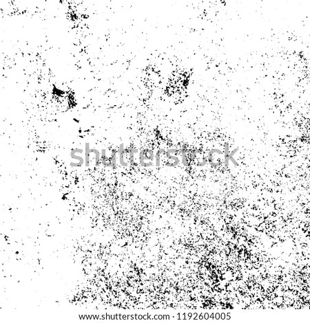 Grunge black and white vector background. Gloomy monochrome texture of cracks, scuffs. Pattern of chips and scratches