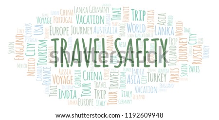 Travel Safety word cloud.