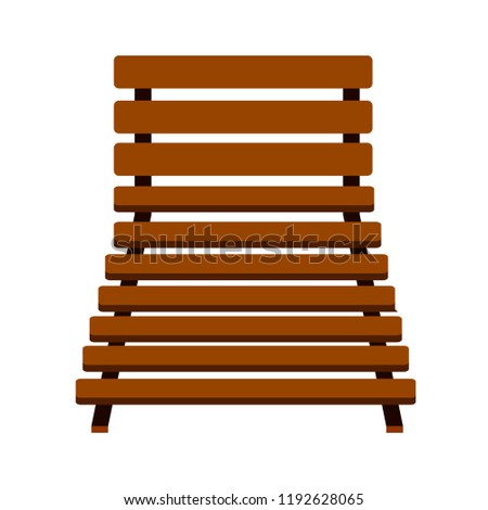 Isolated beach chair icon. Vector illustration design