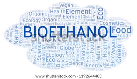 Bioethanol word cloud.
