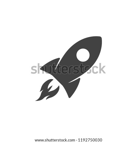 Vector rocket icon