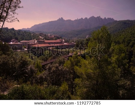 Castellbell i el Vilar village at Barcelona province - Catalonia / Spain