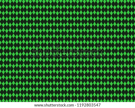 Green black seamless pattern. Geometric background. Circles and diamonds. Can be used for wallpaper, textile, invitation card, wrapping, web page background.