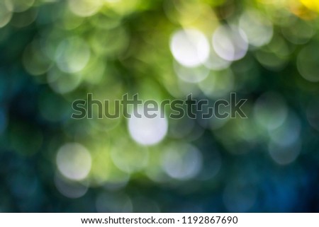 Green bokeh background in a garden, in a sunny day. green bokeh pattern, abstract texture Royalty-Free Stock Photo #1192867690