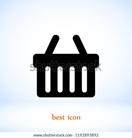 Shopping basket icon vector, Vector EPS 10 illustration style