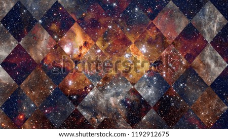 Night sky with stars and nebula. Elements of this image furnished by NASA.