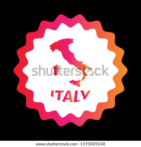 italy map button
