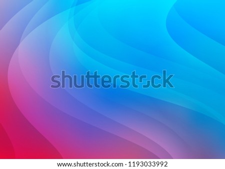 Light Blue, Red vector layout with flat lines. Lines on blurred abstract background with gradient. The template can be used as a background.